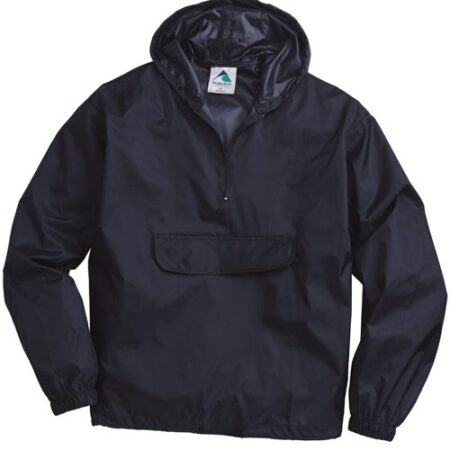 Unisex Packable Half-Zip Hooded Pullover Jacket