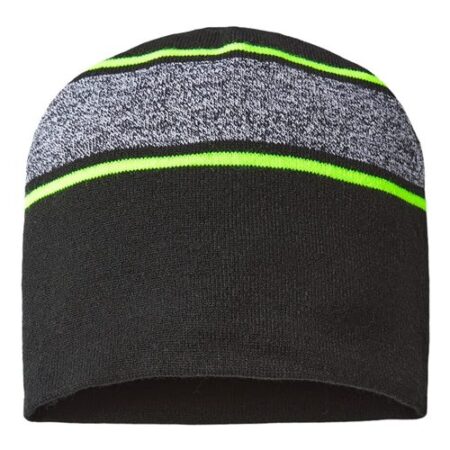 USA-Made Variegated Striped Beanie