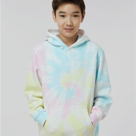 Youth Midweight Tie-Dyed Hooded Sweatshirt