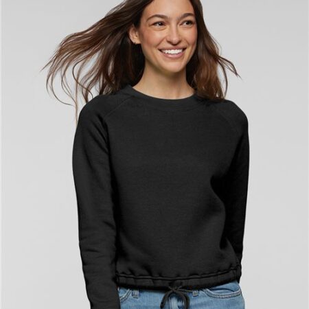 Women's Relaxed 3-End Boxy Fleece Crewneck Sweatshirt