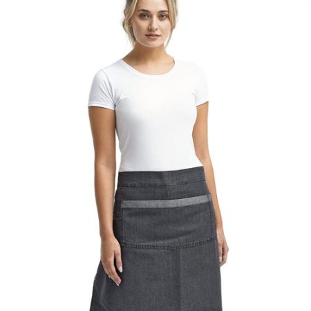 Domain Contrast Denim Waist Apron