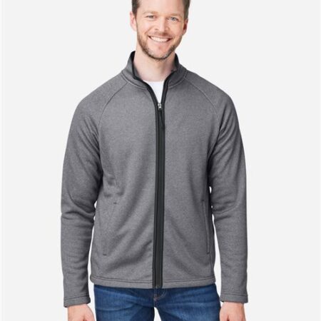Men's Venture Heathered Stripe Full-Zip Jacket