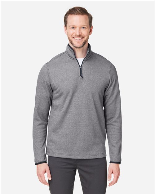 Men's Venture Heathered Stripe Quarter-Zip Pullover