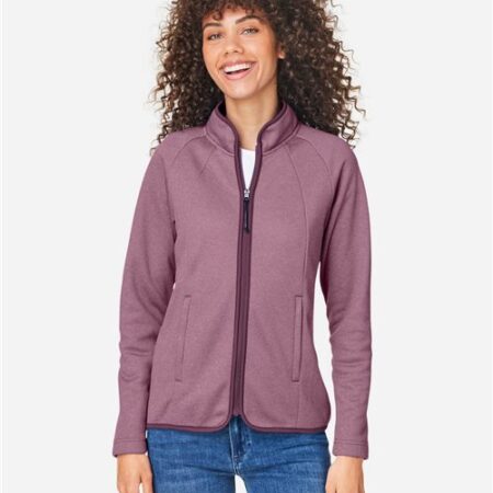 Women's Venture Heathered Stripe Full-Zip Jacket