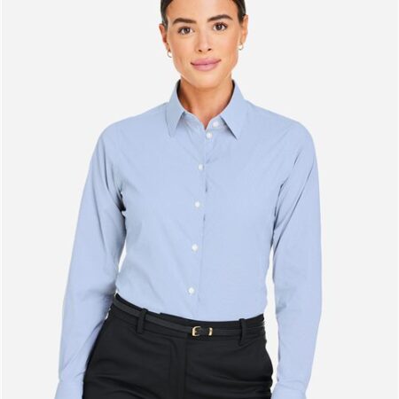 Women's CrownLux Performance® Microstripe Dress Shirt