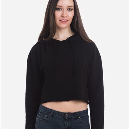 Women's Cropped Fleece Hooded Sweatshirt