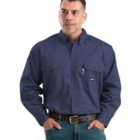 Men's Flame-Resistant Button-Down Work Shirt