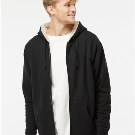 Men's Sherpa-Lined Full-Zip Hooded Sweatshirt