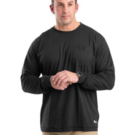 Men's Tall Performance Long Sleeve Pocket T-Shirt