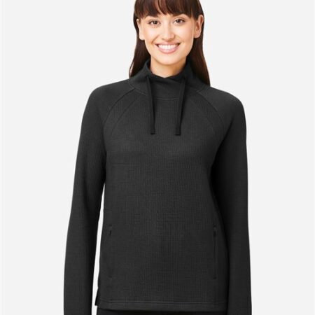 Women's Rhythm Waffle Cross-Neck Pullover