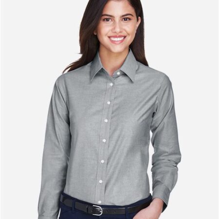 Women's Long Sleeve Oxford Dress Shirt