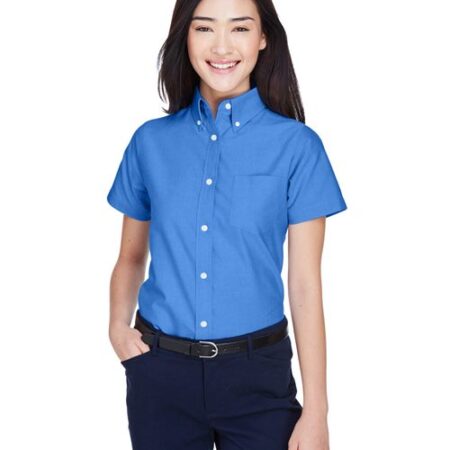 Women's Classic Wrinkle-Resistant Short Sleeve Oxford