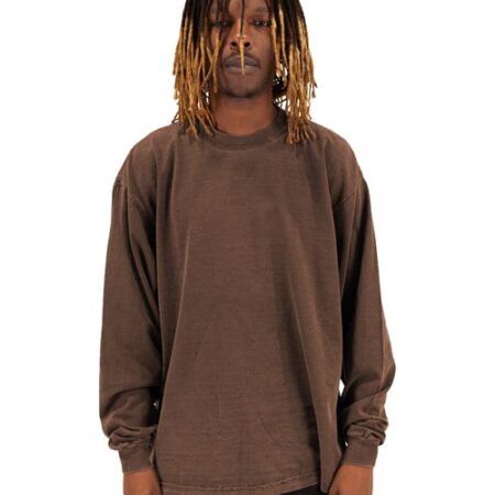 Unisex Max Heavyweight Garment-Dyed Long Sleeve T-Shirt
