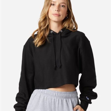Women's Reverse Weave® Hooded Cropped Sweatshirt