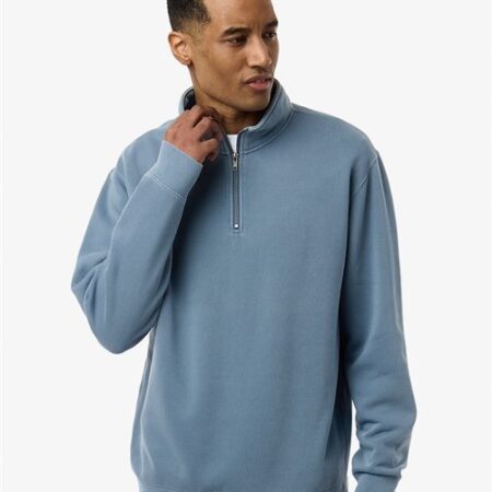 Unisex Pigment-Dyed Quarter-Zip Pullover