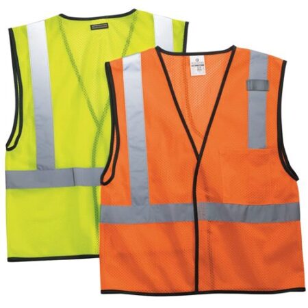 Unisex Economy Single Pocket Hook-and-Loop Mesh Vest