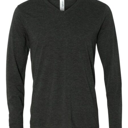 Unisex Long Sleeve V-Neck Tee