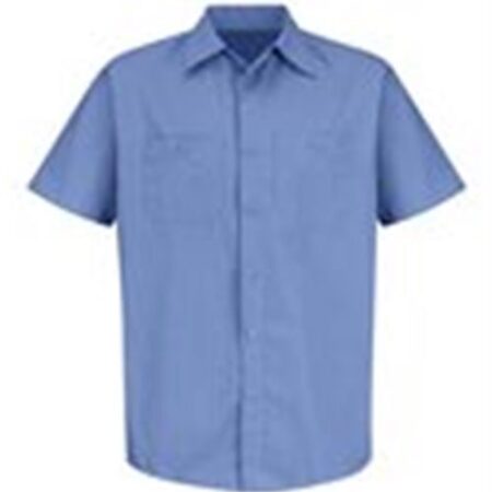 Men's Industrial Stripe Short Sleeve Work Shirt