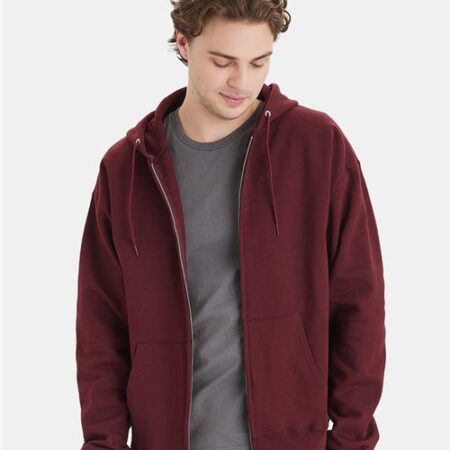 Unisex Ultimate Cotton® Full-Zip Hooded Sweatshirt