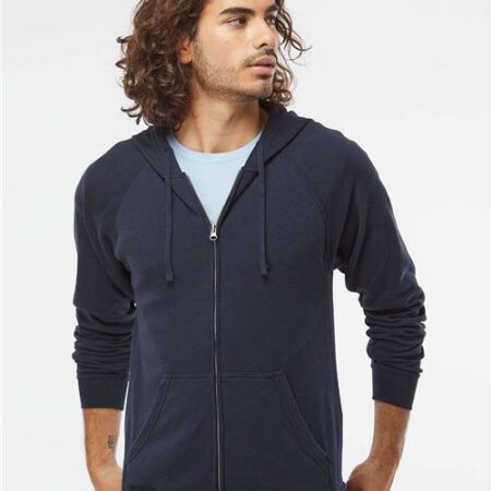 Unisex Special Blend Raglan Full-Zip Hooded Sweatshirt