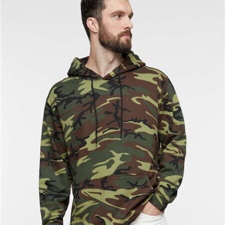 Unisex Camo Fleece Hoodie Sweatshirt