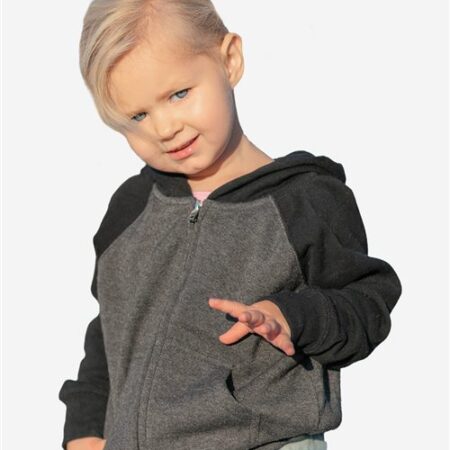 Toddler Lightweight Special Blend Raglan Zip Hood
