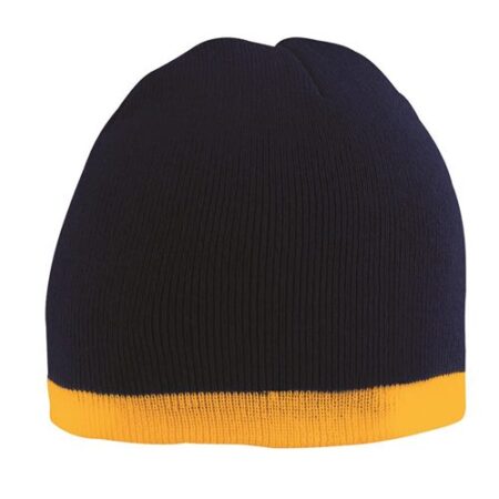 Two-Tone Knit Beanie