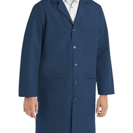 Unisex Extended Sizes Button Front Lab Coat