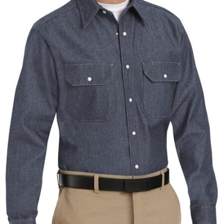Men's Tall Deluxe Denim Long Sleeve Shirt