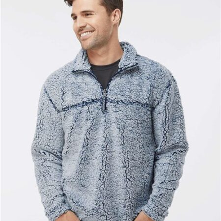 Unisex Sherpa Fleece Quarter-Zip Pullover