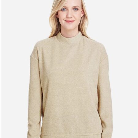 Women's Weekend Terry Mock Neck Pullover