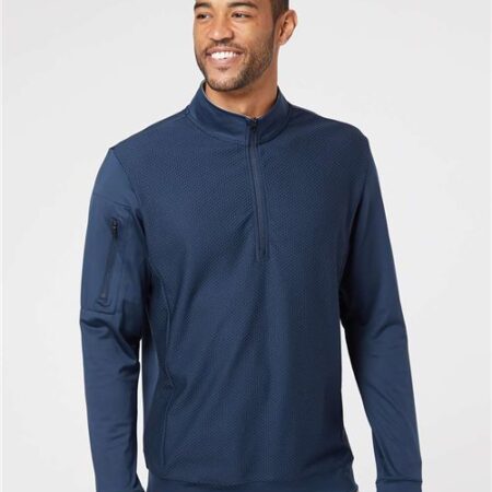 Men's Textured Quarter-Zip Pullover