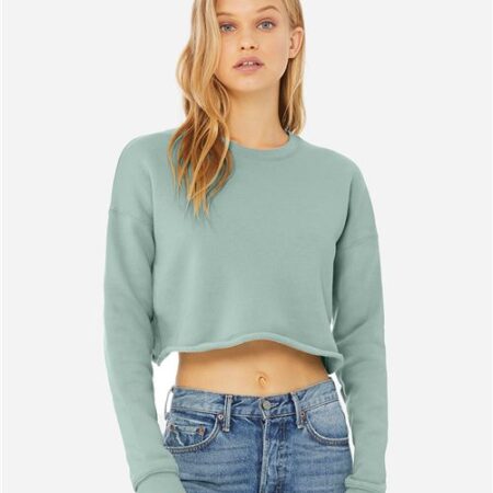 Women's Crop Fleece Crewneck Sweatshirt