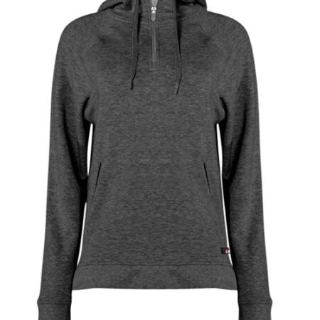 Women's FitFlex French Terry Quarter-Zip Hooded Pullover