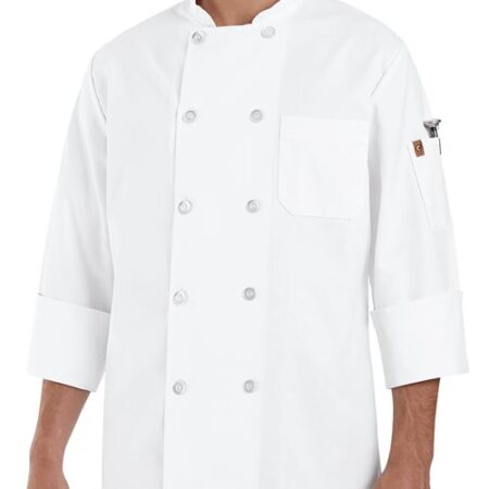 Ten Pearl Button Chef Coat