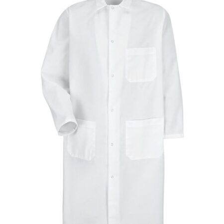 Unisex Butcher Coat with Exterior Chest Pocket