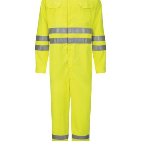 Men's Hi-Vis Deluxe Coverall with Reflective Trim - CoolTouch® 2 - 7 oz.