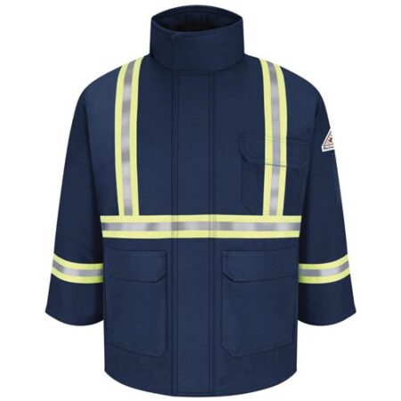 Men's Long Deluxe Parka With Reflective Trim - EXCEL FR® ComforTouch