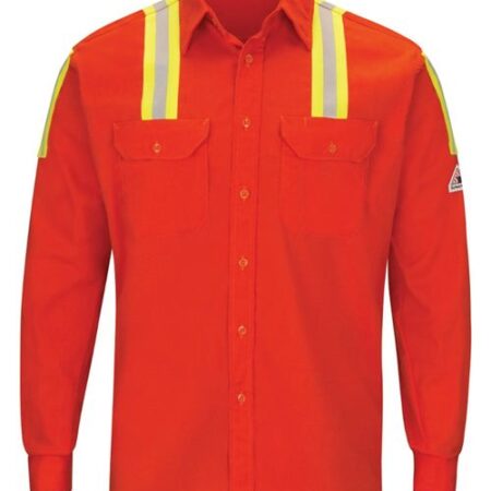 Men's Tall Enhanced Visibility Long Sleeve Uniform Shirt
