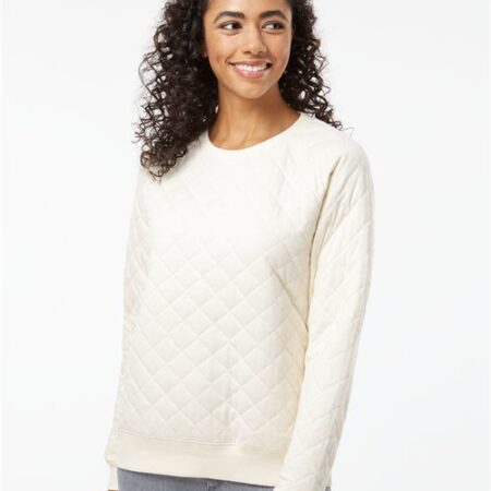 Women's Quilted Crewneck Pullover