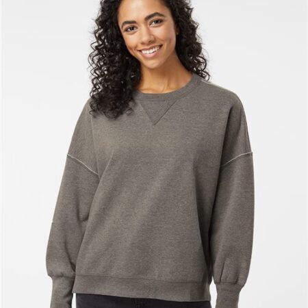 Women's Sueded Fleece Crewneck Sweatshirt