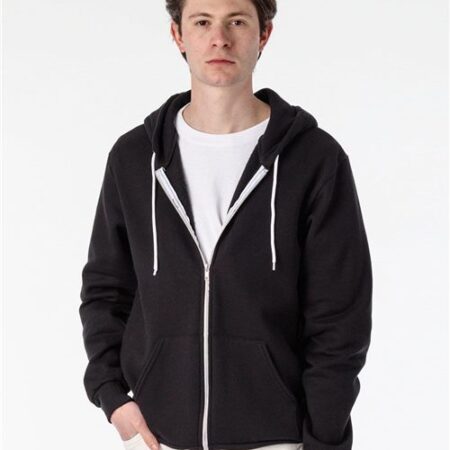 Unisex USA-Made Flex Fleece Full-Zip Hooded Sweatshirt