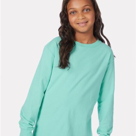 Youth Garment-Dyed Long Sleeve T-Shirt