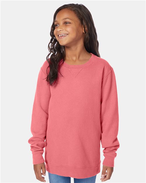 Youth Garment-Dyed Crewneck Sweatshirt