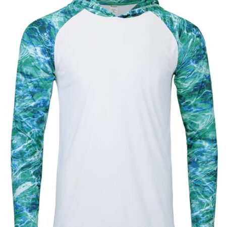 Men's Biloxi Performance Colorblocked Hooded Long Sleeve T-Shirt