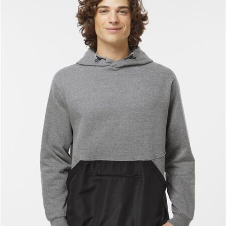 Unisex Mixed Media Hooded Sweatshirt