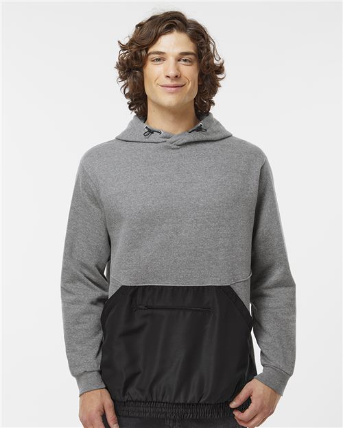 Unisex Mixed Media Hooded Sweatshirt