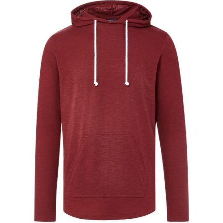 Unisex Miles Slub Hooded Long Sleeve T-Shirt