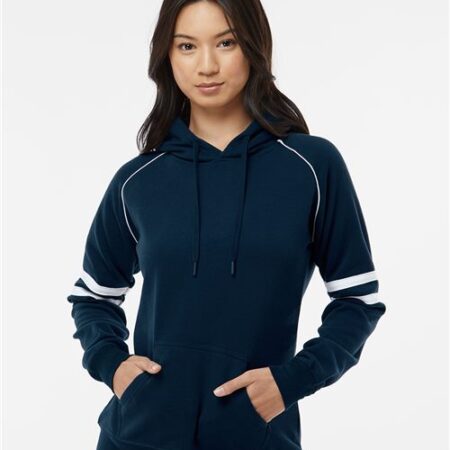 Women's Varsity Fleece Piped Hooded Sweatshirt