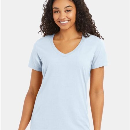 Women's Garment-Dyed V-Neck T-Shirt